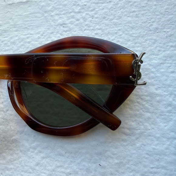 Saint Laurent Brown Cat-Eye Sunglasses - Picture 6 of 8